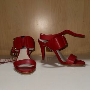 Calvin Klein Red Strappy Heels
